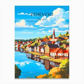 Porvoo Travel Finland Canvas Print