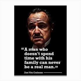 the Godfather movies quotes Canvas Print