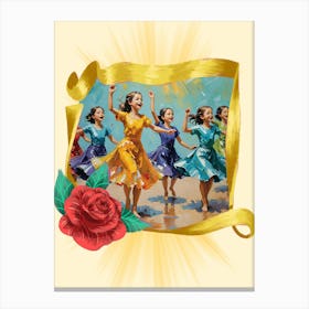 Joyous Dance Canvas Print