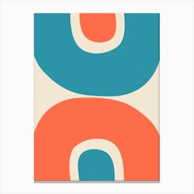 "Close" Mid Century Abstract Canvas Print