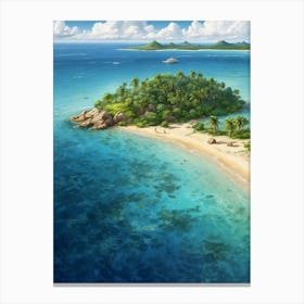 Tropical Island Canvas Print