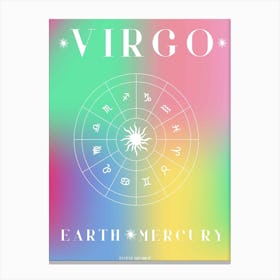 Virgo Horoscope Canvas Print