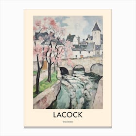 Lacock (Wiltshire) Painting 4 Travel Poster Canvas Print