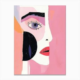 Abstract Portrait Of A Woman 63 Canvas Print