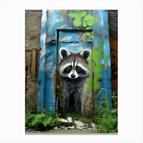 Raccoon Urban Explorer 3 Canvas Print