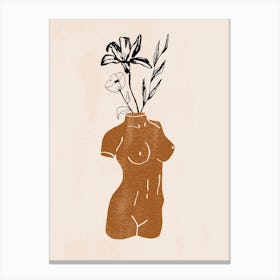 Vases Sculptures Woman Canvas Print