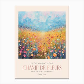 Champ De Fleurs, Floral Art Exhibition 46 Canvas Print