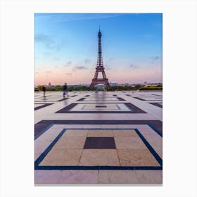 Eiffel Tower Morning Atmosphere Canvas Print