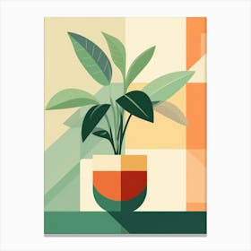Plant In A Pot 3 Canvas Print