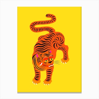 Tiger Yellow Canvas Print