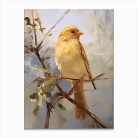 Bird Painting Finch 3 Canvas Print