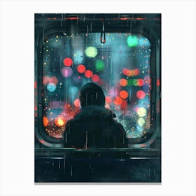 Rainy Night Canvas Print