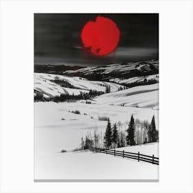 Red Sun Canvas Print