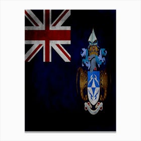 Tristan Da Cunha Flag Texture Canvas Print
