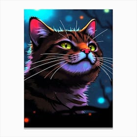 Feline Creative Cat Illustration 47 1 Canvas Print