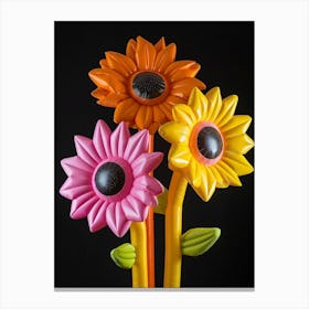 Bright Inflatable Flowers Sunflower 2 Canvas Print