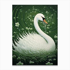 Ohara Koson Inspired Bird Painting Swan 3 Canvas Print