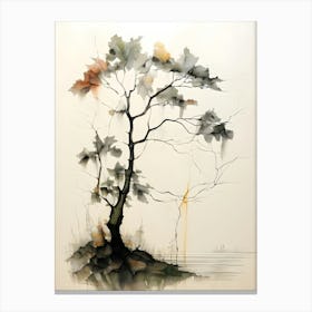 Tree On A Hill Canvas Print