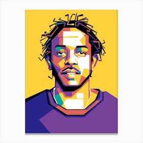 Kendrick Lamar WPAP Canvas Print