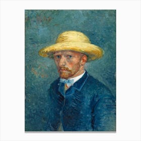 Portrait Of Theo Van Gogh (1887), Vincent Van Gogh, Vincent Van Gogh Canvas Print