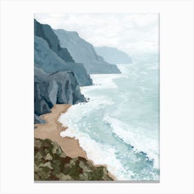 Cliffs Shores Canvas Print