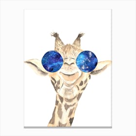 Galaxy Giraffe Canvas Print