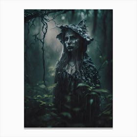 Young Forest Witch Canvas Print