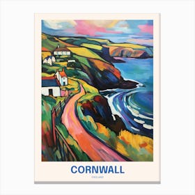 Cornwall England 13 Uk Travel Poster Canvas Print