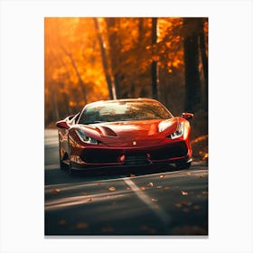 Red Ferrari 1 Canvas Print
