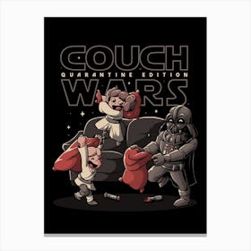 Couch Wars Canvas Print