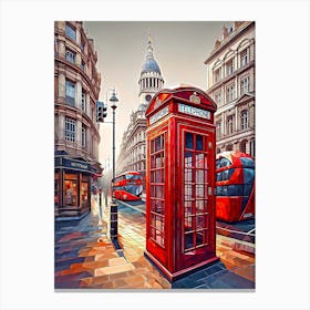 London Telephone Box Canvas Print