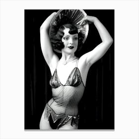 1920's Burlesque Dancer ~Reimagined 83 Canvas Print