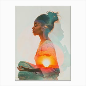 Meditating Woman 4 Canvas Print