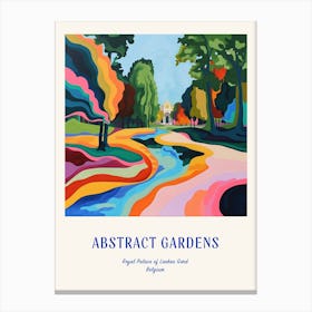 Colourful Gardens Royal Palace Of Laeken Gard Belgium 1 Blue Poster Canvas Print