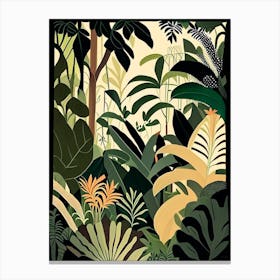 Jungle Foliage 4 Rousseau Inspired Canvas Print