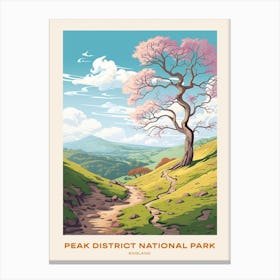 Peak District National Park England 1 Hike Poster Canvas Print