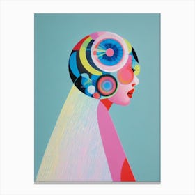 Abstract Lady Canvas Print