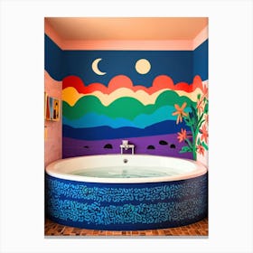 Colorful Bathroom 2 Canvas Print