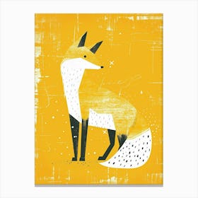 Yellow Arctic Fox 1 Canvas Print
