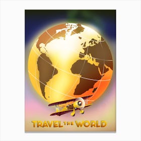 Travel The World Canvas Print