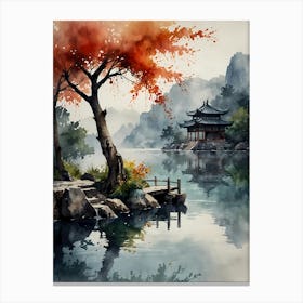 Asian Landscape Painting 34 Canvas Print