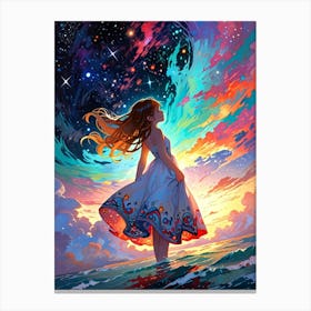 Dreaming Girl Canvas Print