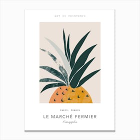 Pineapples Le Marche Fermier Poster 1 Canvas Print