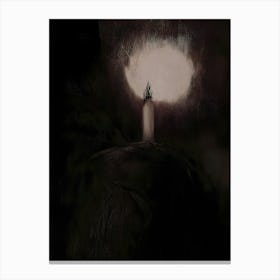 Dark Gothic Light Of The Moon Canvas Print