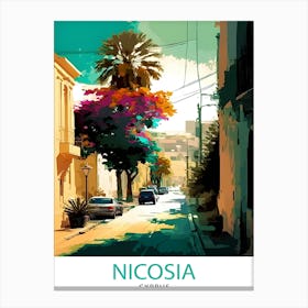 Nicosia Cypru TravePoster Canvas Print