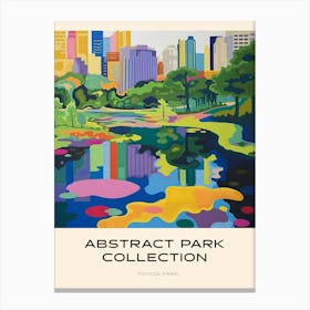 Abstract Park Collection Poster Yoyogi Park Tokyo 1 Canvas Print