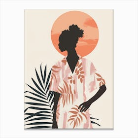 Silhouette Of A Woman 59 Canvas Print