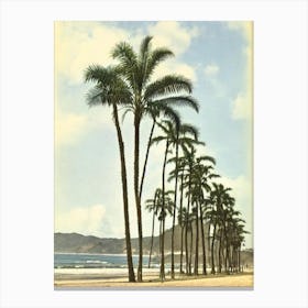 Pismo Beach California Vintage Canvas Print