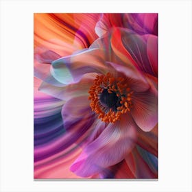 Rainbow Anemone Canvas Print