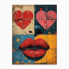 Great Love, Vibrant Pop Art Canvas Print